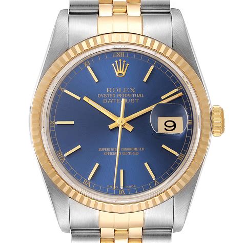 rolex datejust gold dial 18